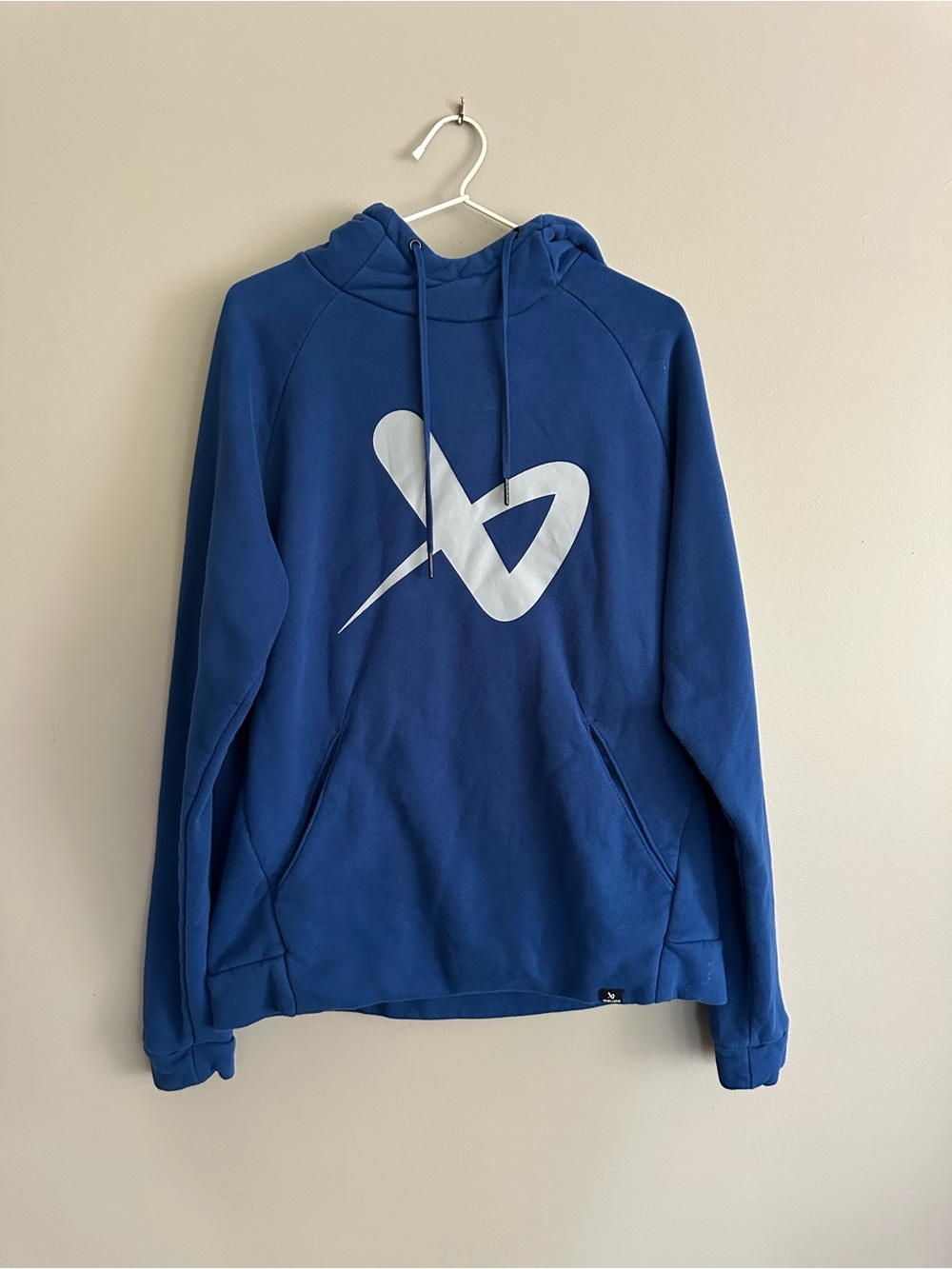 Bauer Blue Hoodie with White Graphic Logo